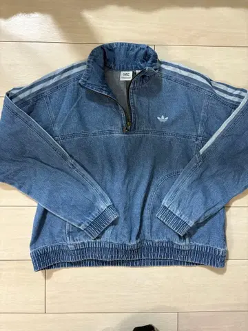 adidas 데님 하프 지퍼 자켓 D 36
