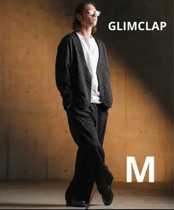 새상품 GLIMCLAP 퀼팅 자켓 팬츠 M 세트