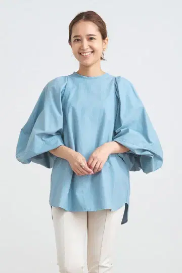 yori 빅 퍼프 슬리브 블라우스