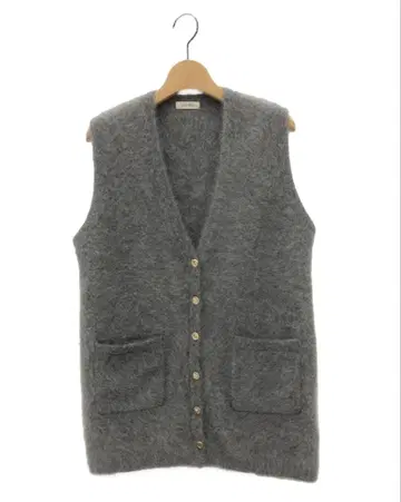 데프레 DES PRES 폭스 캐시미어 V넥 베스트