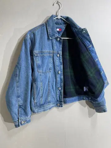 059 타미힐피거 안감 플리스 데님 재킷 사이즈 M