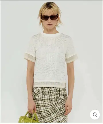 전 새상품 MAISON SPECIAL 프클레 자카드 컴팩트 탑