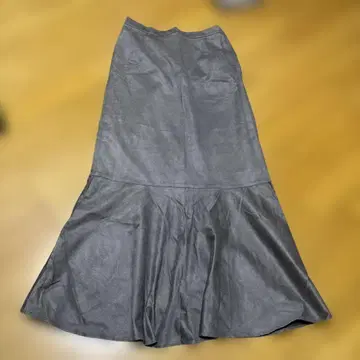 스웨이드 머메이드 스커트