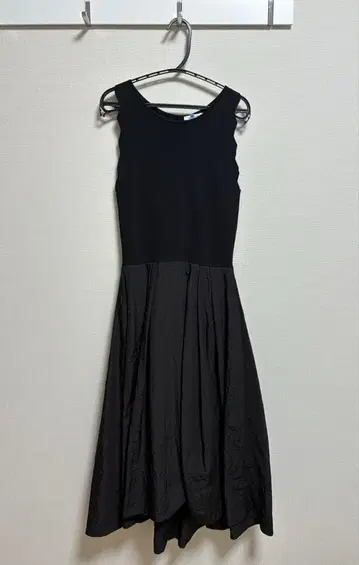 클리닝 완료 프레이 아이디 스캘럽 니트 콤비 원피스