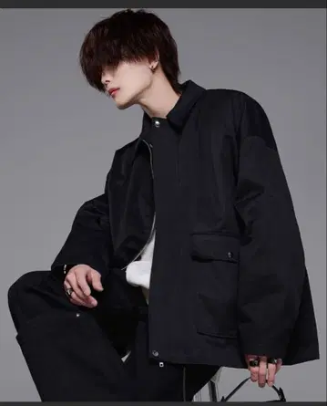 ADRER 밀리터리 플라이트 지퍼 블루종 S 사이즈