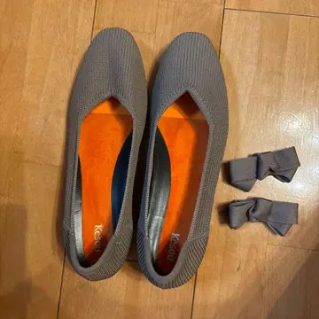 Kesou 베이지 신발 리본 포함