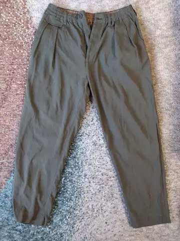 unfil 카키 이지 팬츠