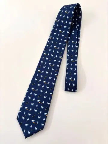 Brooks Brothers 넥타이 네이비 양 패턴