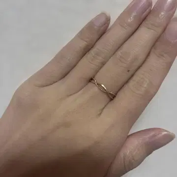 심플 크로스 라인 레이어드 반지