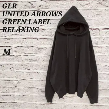 유나이티드 애로우즈 그린 라벨 릴랙싱 M 풀오버 후드티 블랙