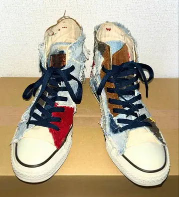 CONVERSE ALL STAR 데님 패치워크 스니커즈