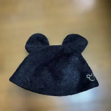 디즈니 미키 귀달린 블랙 모자 58cm 겨울