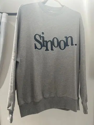 Sinoon 로고 그레이 맨투맨