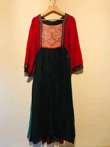 빈티지 아프간 원피스