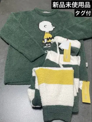 미사용 새상품 택 포함 젤라또피케 PEANUTS 찰리 브라운 상하의 세트