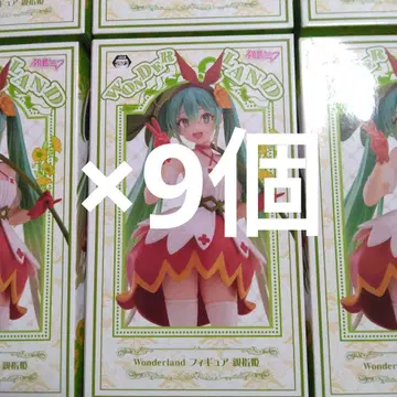 하츠네 미쿠 Wonderland 엄지공주 피규어 9개 묶음 판매 세트