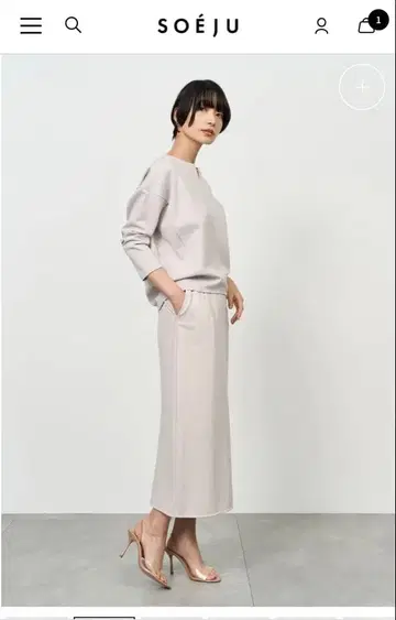 소쥬 상의, 스커트 셋업