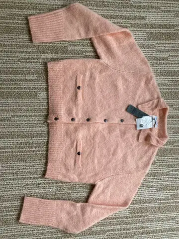 미사용 새상품! JEANASiS 알파카 폴로 컬러 숏 가디건