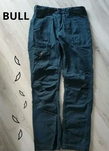 미사용 BULL 카고 스타일 다크 그린 팬츠