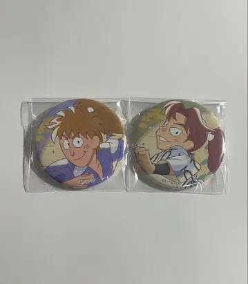 닌타마 란타로 빈티지 캔뱃지 하치야 사부로 야마다 리키치