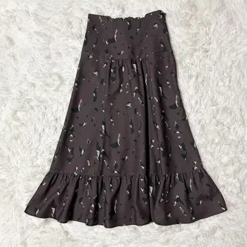 리랜드트루 2WAY 기하학 프린트 머메이드 롱 스커트 0