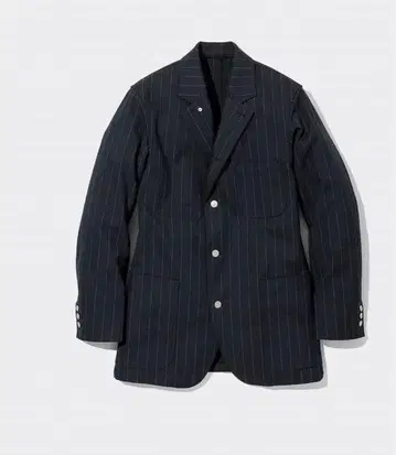 GU Beautiful People 스트라이프 테일러드 자켓