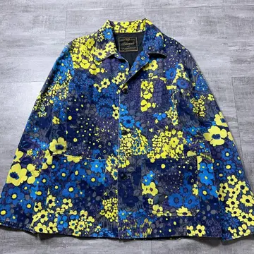 Bohemians 모자이크 플라워 무늬 자켓 커버올 L 올 패턴