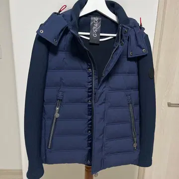 G-Stage 네이비 남성용 다운 자켓 후드 부착 S 사이즈