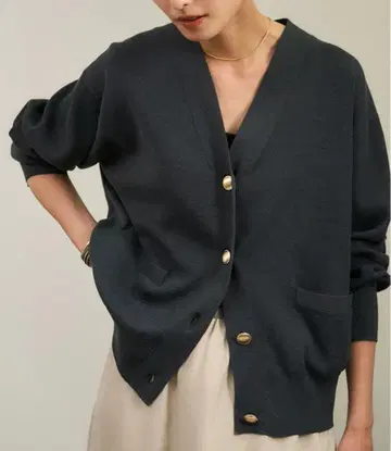 메탈 버튼 맨투맨 클라인 가디건 ( WEB 한정 상품 ) 택 포함