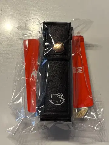 [익명 배송] 헬로키티 My 헬로키티 리본형 참 포함 립 파우치 블랙