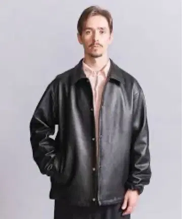 페이크 레더 자켓