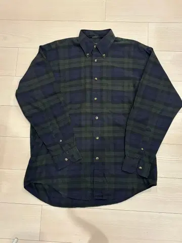 노티카 NAUTICA 체크 셔츠 짙은 녹색/군청