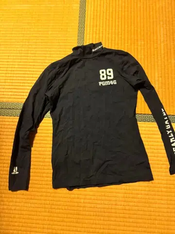 EARLYGATES 블랙 긴팔 하이넥 셔츠 89