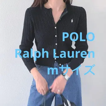 세일 폴로 랄프로렌 케이블 가디건 니트 스웨터 네이비