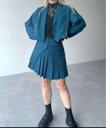 HARE 하레 2지퍼 자켓/치마바지 셋업