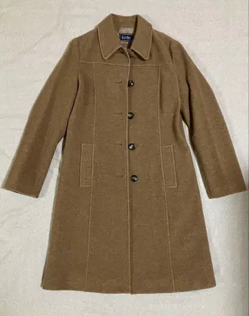 [ 새상품급 ] EASTBOY 여성용 브라운 롱 코트 캐시미어 함유