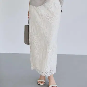 [ 빅 사이즈 ] 튤 레이스 내로우 스커트