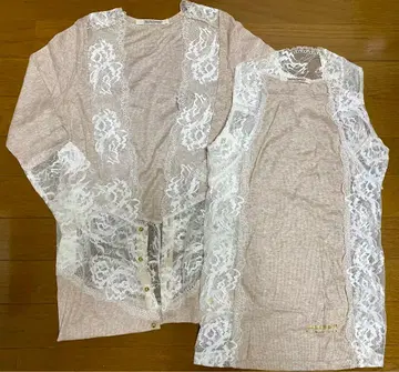 시어터 프로덕츠 레이스 가디건 탱크탑 2종 세트