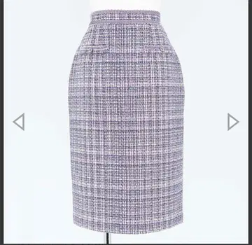 Debut de Fiore 타이트 스커트 트위드 무릎 기장