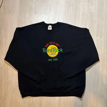 USA제 하드 록 카페 자수 로고 트레이닝복