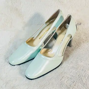 미사용 [ mila schon ] 밀라 쇤 민트 그린 하이힐 펌프스