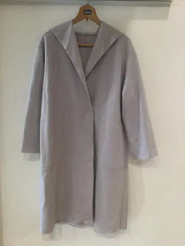 favori 후드 부착 롱 코트 (퍼플/그레이) 9AR (S~M 상당)