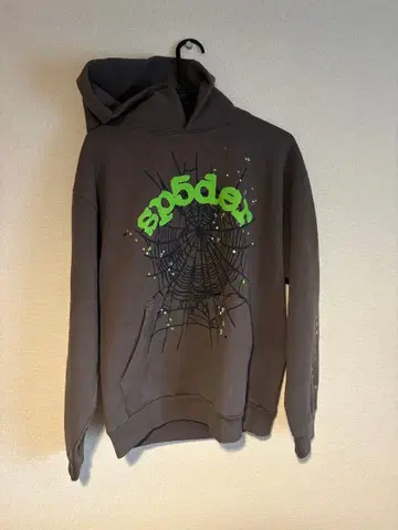 Sp5der Wait Web Hoodie 'Slate Grey'