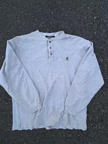 타미힐피거 85~90년대 하프 버튼 트레이닝복