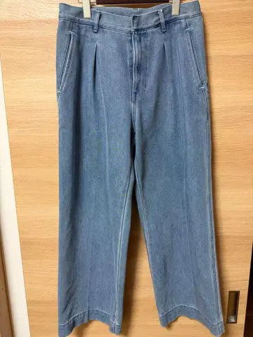 에버크리즈 데님 와이드 팬츠