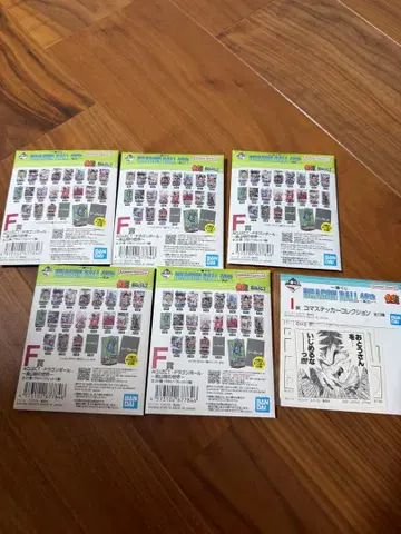 드래곤볼 제일복권 40주년 F상 ACLLECT 5종과 I상