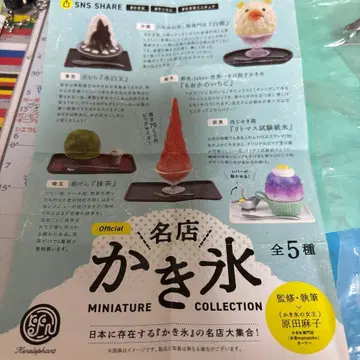 유명 맛집 빙수 미니어처 컬렉션 전 5종