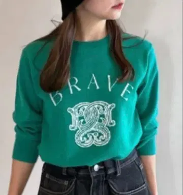 SNIDEL Sustainable 모티브 자카드 니트 풀오버