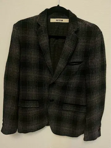 FACTOTUM 체크 무늬 테일러드 자켓 팬츠 세트