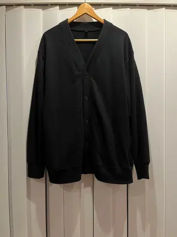 [ 새상품급 ] UNIQLO 맨투맨 가디건 블랙 XXL